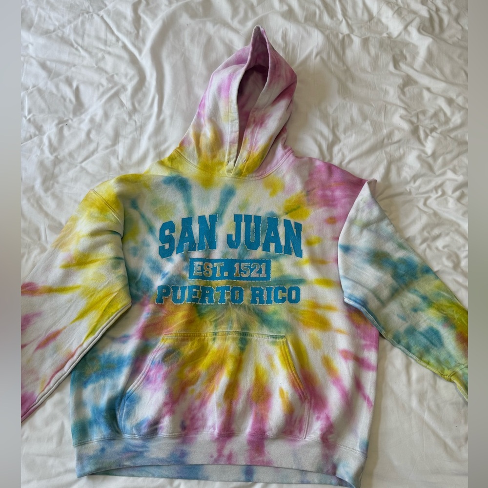 san juan tie dye hoodie